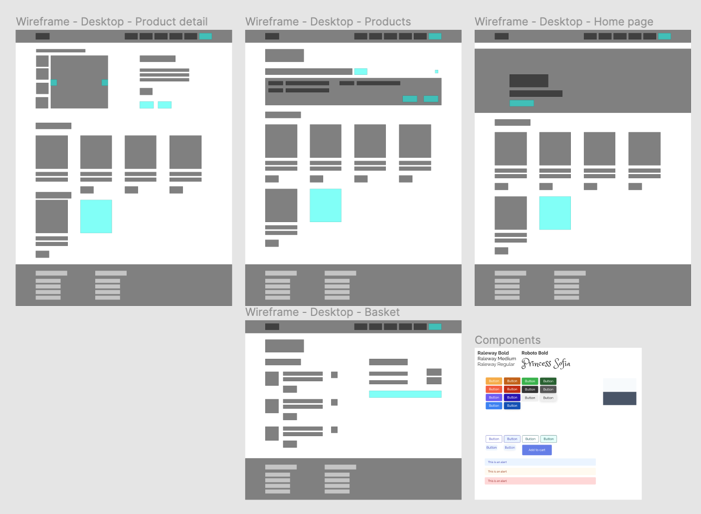 Figma wireframes